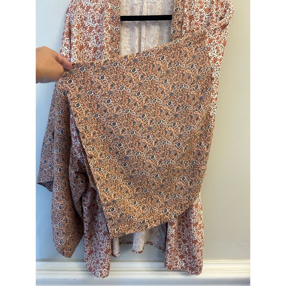Sim & Sam Floral Kimono sz S/M runs large Boho Cottagecore super cute!!! - Picture 5 of 6